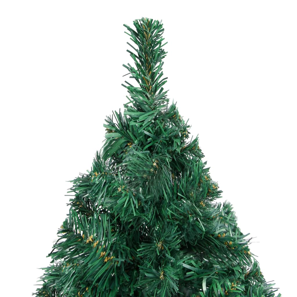 Artificial Pre-lit Christmas Tree with Thick Branches Green 82.7"