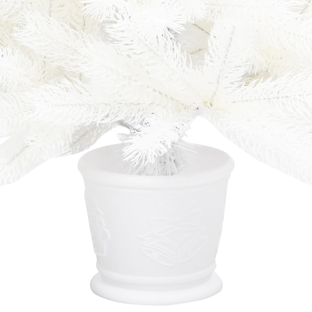 Artificial Pre-lit Christmas Tree White 35.4"