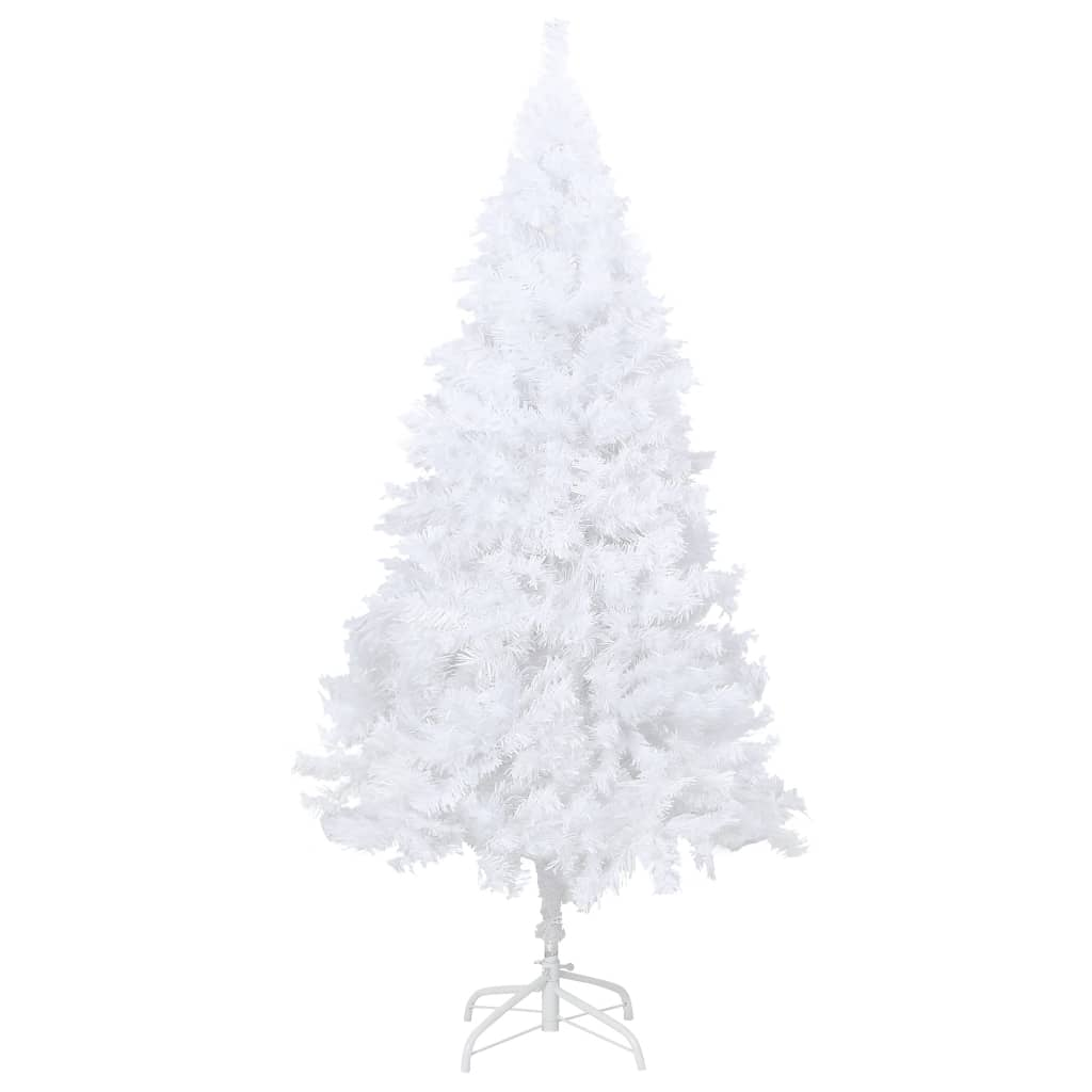 Artificial Pre-lit Christmas Tree with Thick Branches White 82.7"