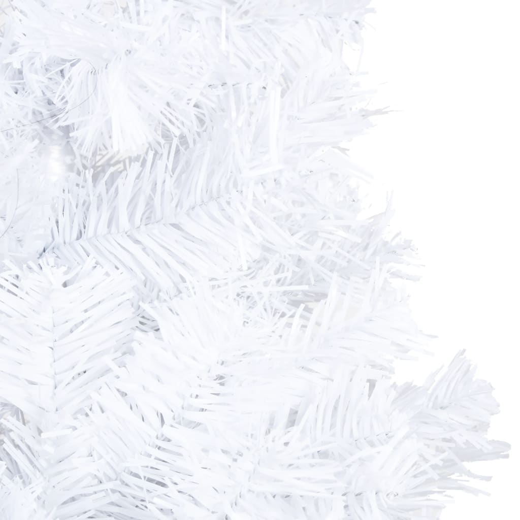 Artificial Pre-lit Christmas Tree with Thick Branches White 82.7"