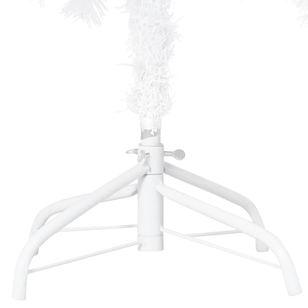 Artificial Pre-lit Christmas Tree with Thick Branches White 82.7"