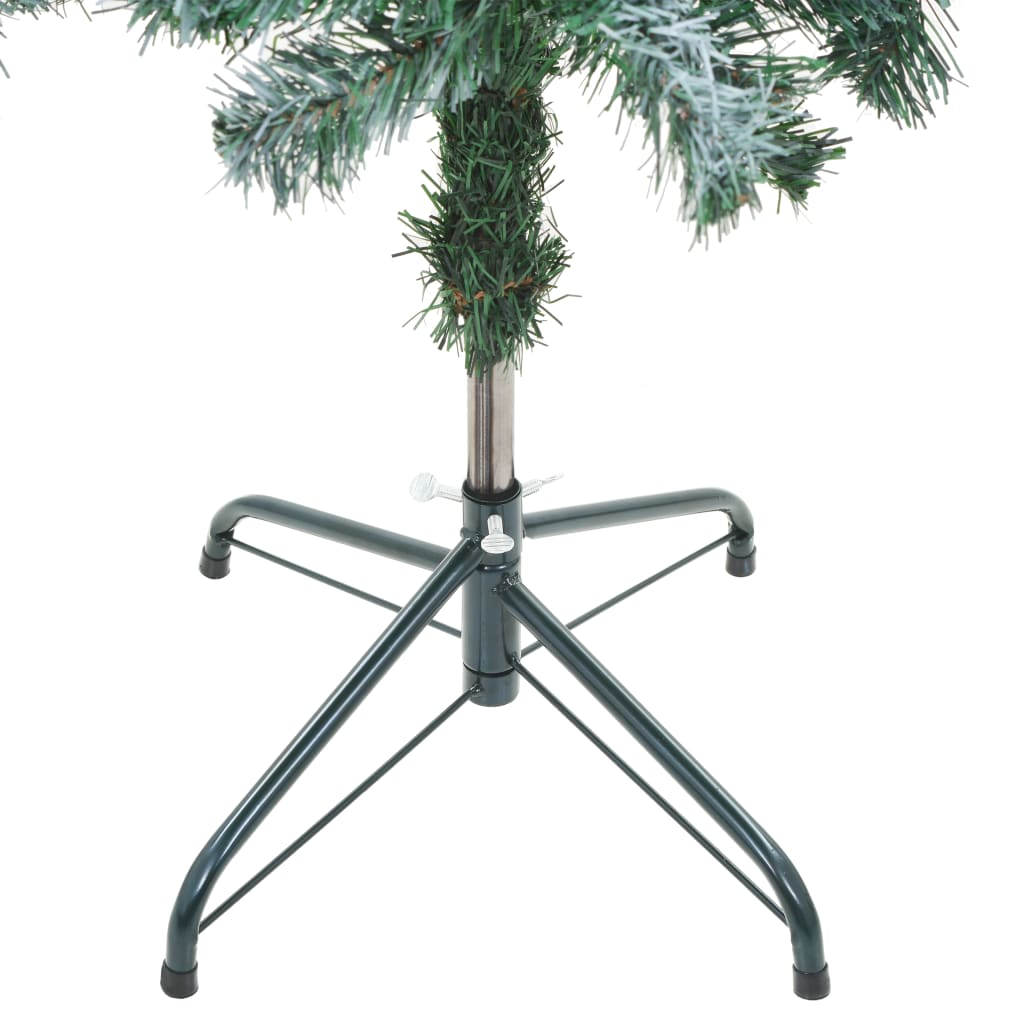 Frosted Pre-lit Christmas Tree with Pinecones 59.1"