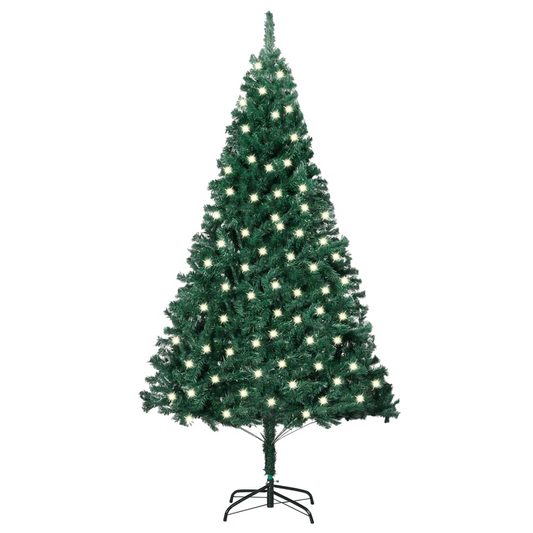 Artificial Pre-lit Christmas Tree with Thick Branches Green 47.2"