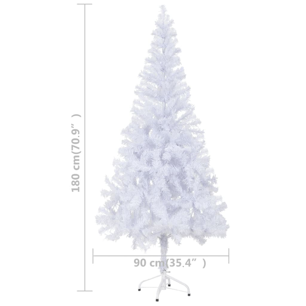 Artificial Pre-lit Christmas Tree with Stand 70.9" 620 Branches