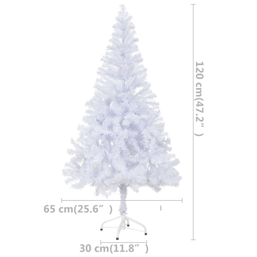 Artificial Pre-lit Christmas Tree with Stand 47.2" 230 Branches