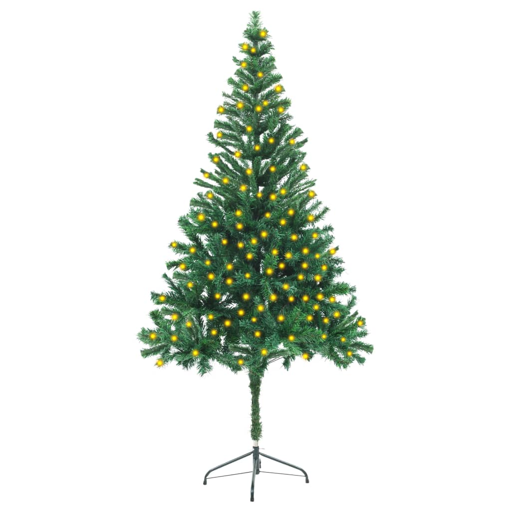 Artificial Pre-lit Christmas Tree with Stand 70.9" 564 Branches