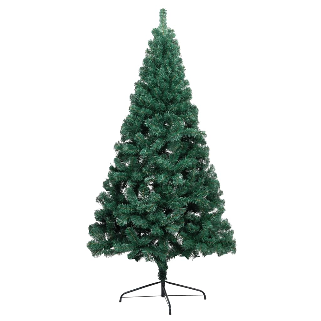 Artificial Half Pre-lit Christmas Tree with Ball Set Green 70.9"