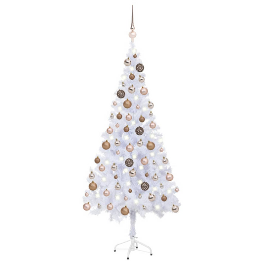 Artificial Pre-lit Christmas Tree with Ball Set 70.9" 620 Branches