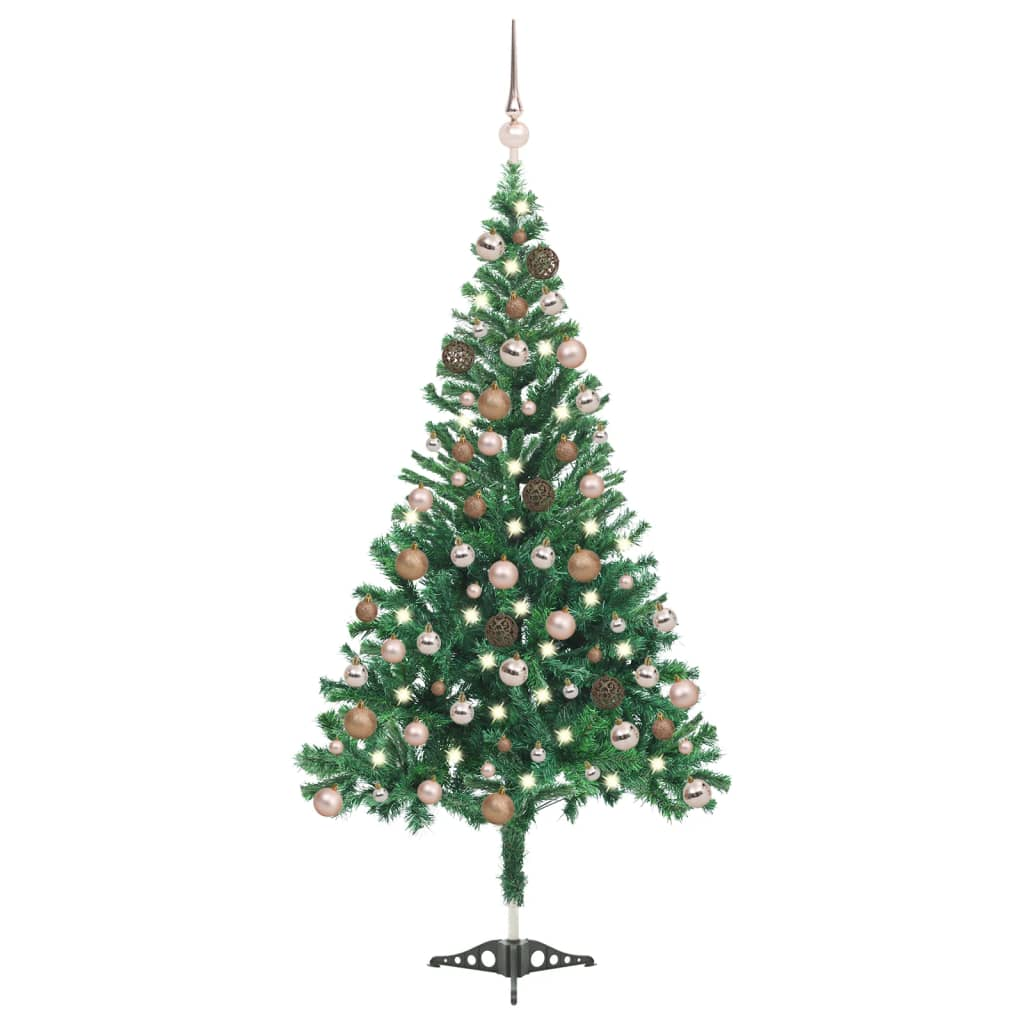 Artificial Pre-lit Christmas Tree with Ball Set 70.9" 564 Branches