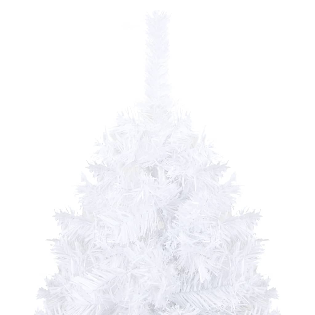 Artificial Pre-lit Christmas Tree with Ball Set White 70.9" PVC