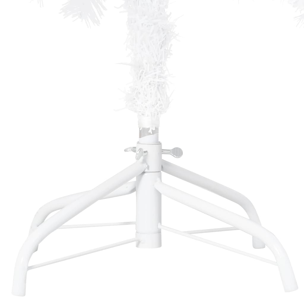 Artificial Pre-lit Christmas Tree with Ball Set White 59.1" PVC