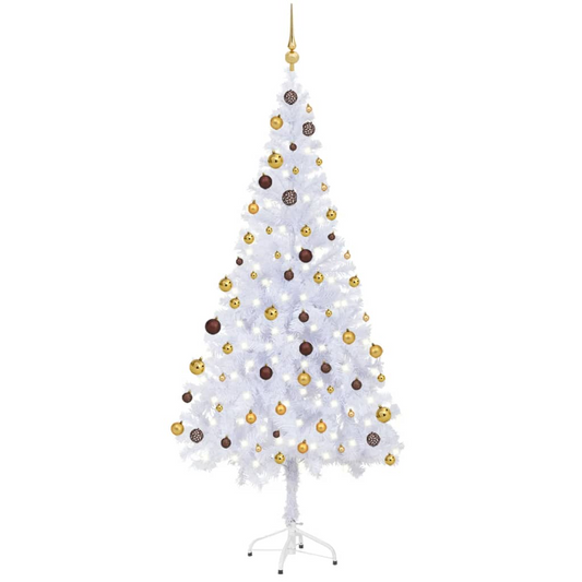 Artificial Pre-lit Christmas Tree with Ball Set 70.9" 620 Branches