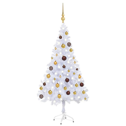 Artificial Pre-lit Christmas Tree with Ball Set 47.2" 230 Branches