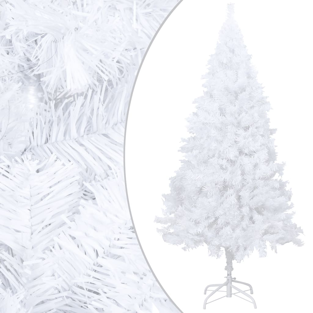 Artificial Pre-lit Christmas Tree with Ball Set White 47.2" PVC