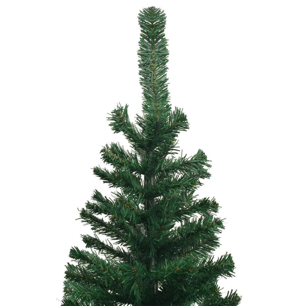 Artificial Pre-lit Christmas Tree with Ball Set L 94.5" Green