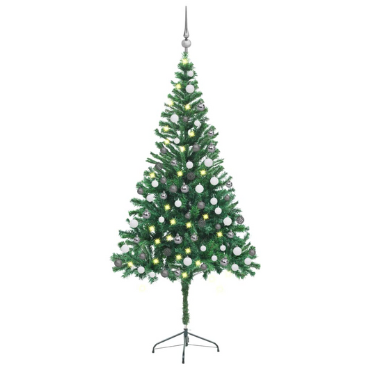 Artificial Pre-lit Christmas Tree with Ball Set 70.9" 564 Branches