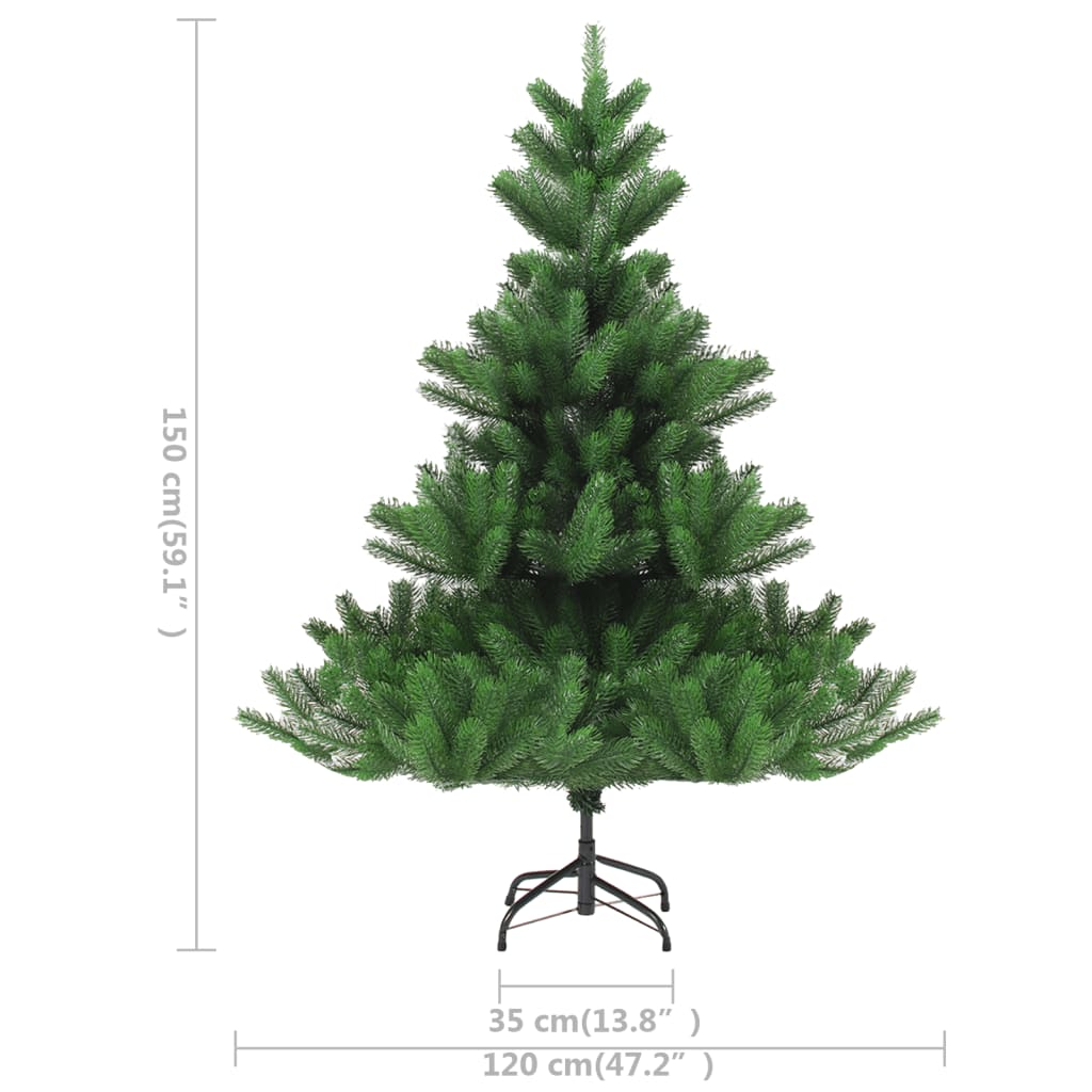 Nordmann Fir Artificial Christmas Tree LED&Ball Set Green 59.1"