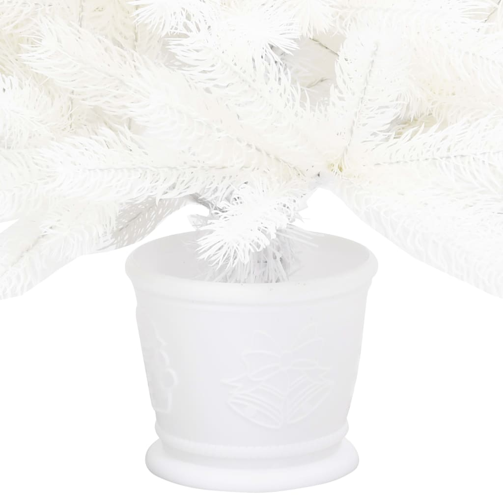 Artificial Pre-lit Christmas Tree with Ball Set White 35.4"