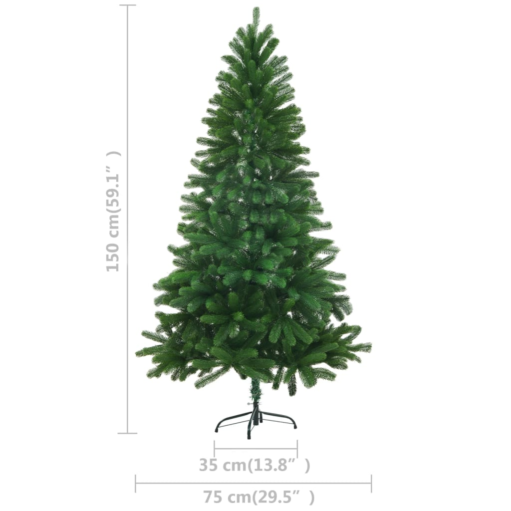 Artificial Pre-lit Christmas Tree with Ball Set 59.1" Green