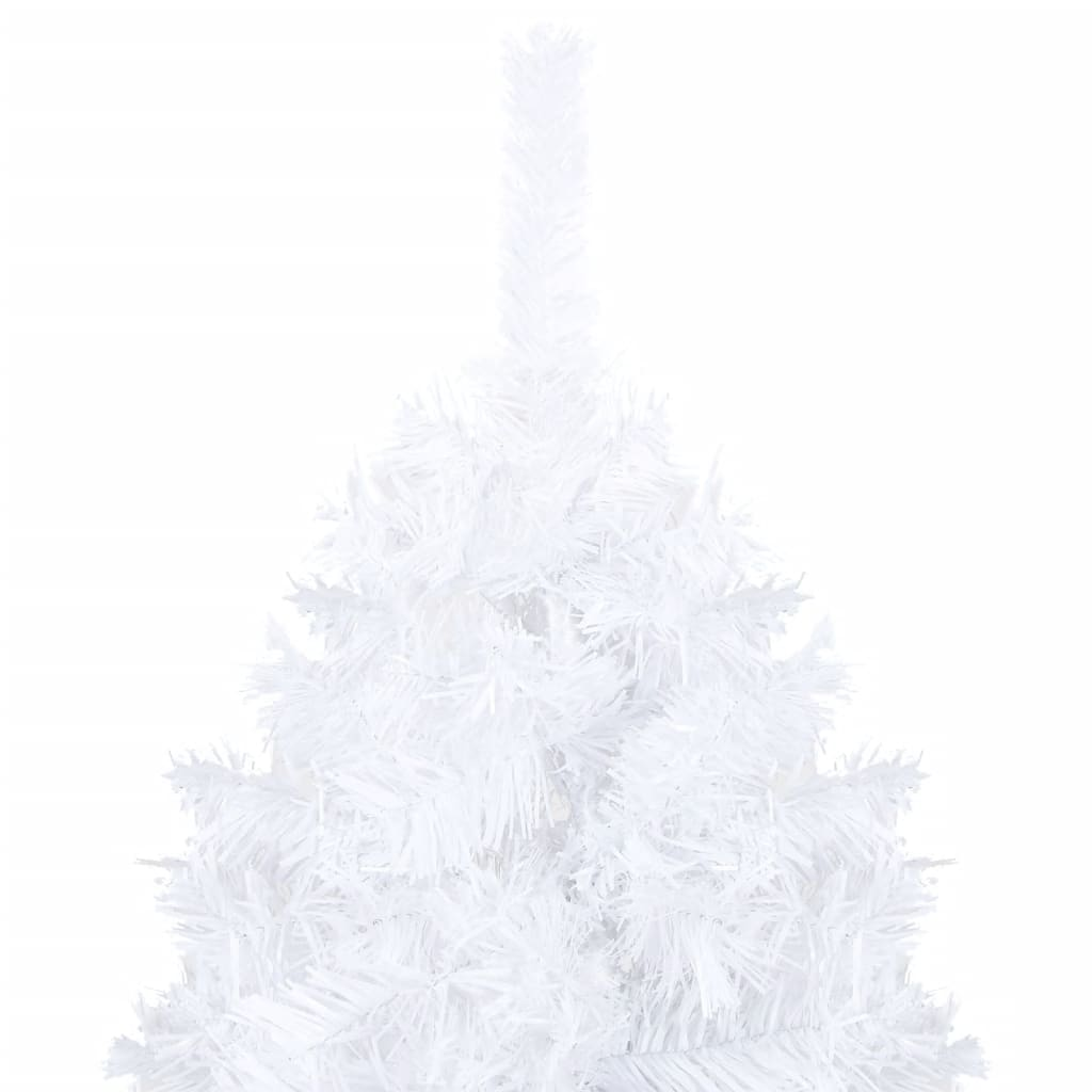 Artificial Pre-lit Christmas Tree with Ball Set White 47.2" PVC