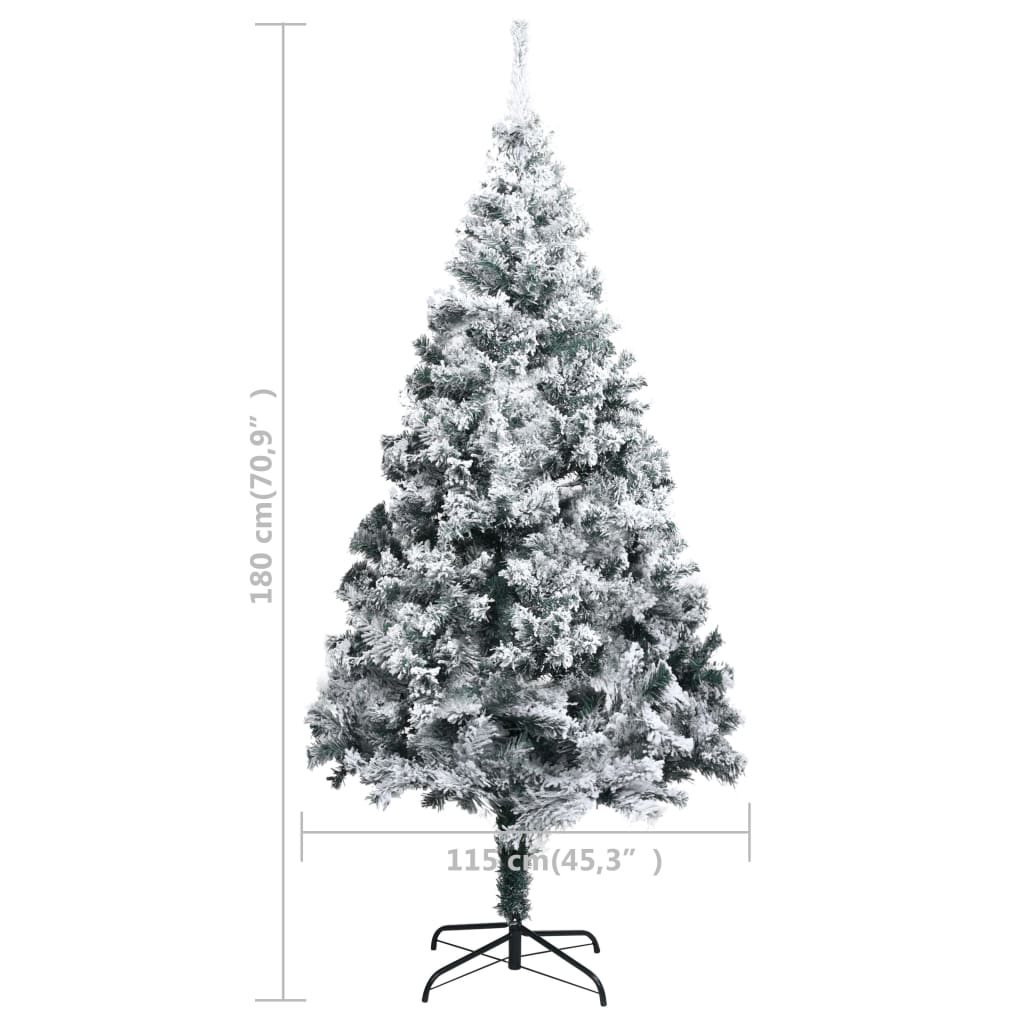 Artificial Pre-lit Christmas Tree with Ball Set Green 70.9" PVC