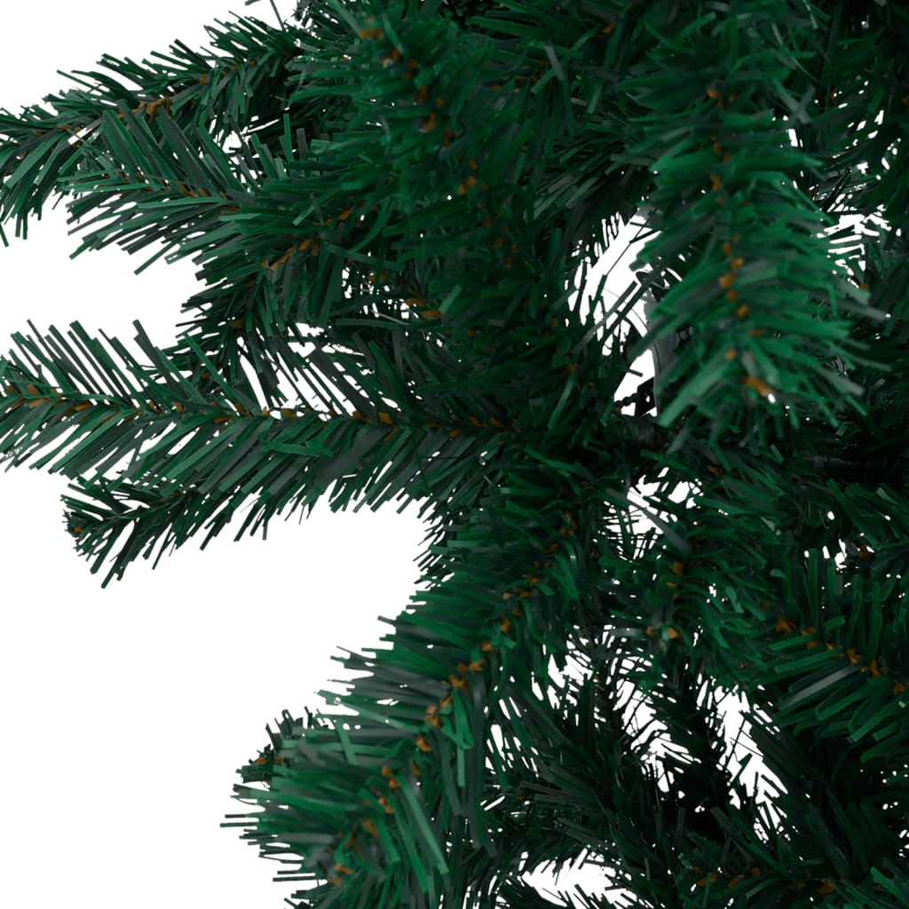 Upside-down Artificial Pre-lit Christmas Tree Green 94.5"