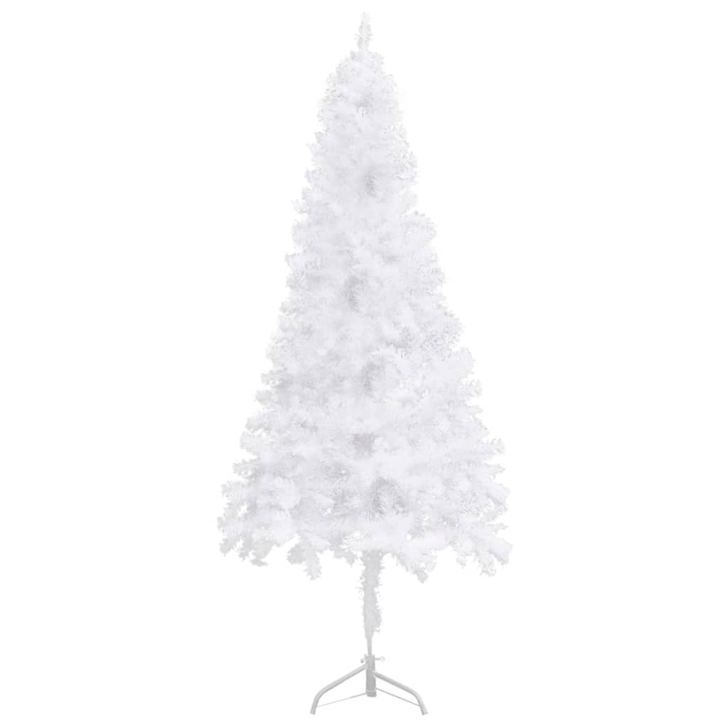 Corner Artificial Pre-lit Christmas Tree White 82.7" PVC