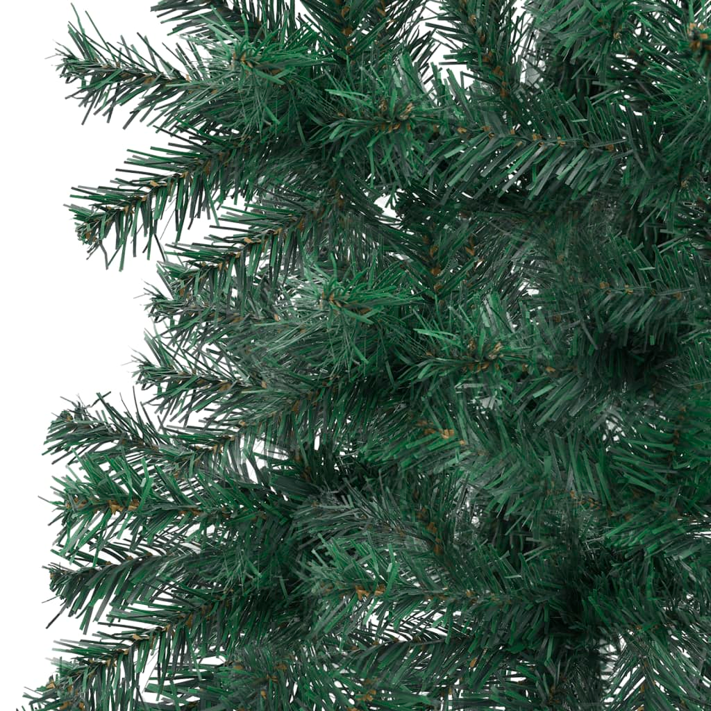 Corner Artificial Pre-lit Christmas Tree Green 70.9" PVC