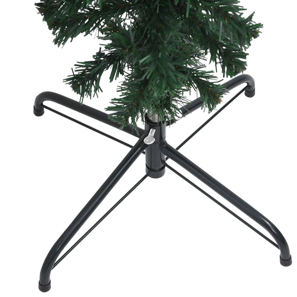 Upside-down Artificial Pre-lit Christmas Tree with Ball Set 59.1"