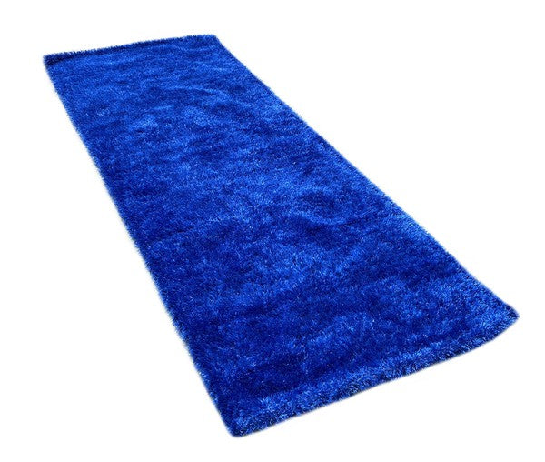 2' x 5'  Feet Reversible Soft Shag Navy Area Rug