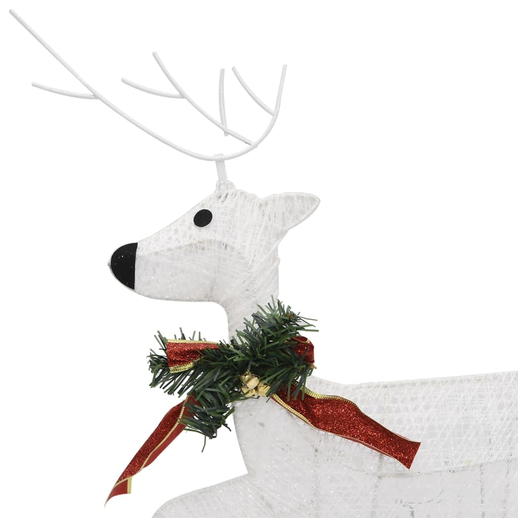 Reindeer & Sleigh Christmas Decoration 100 LEDs Outdoor White