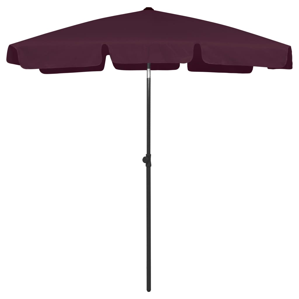 vidaXL Beach Umbrella Bordeaux Red 70.9"x47.2"