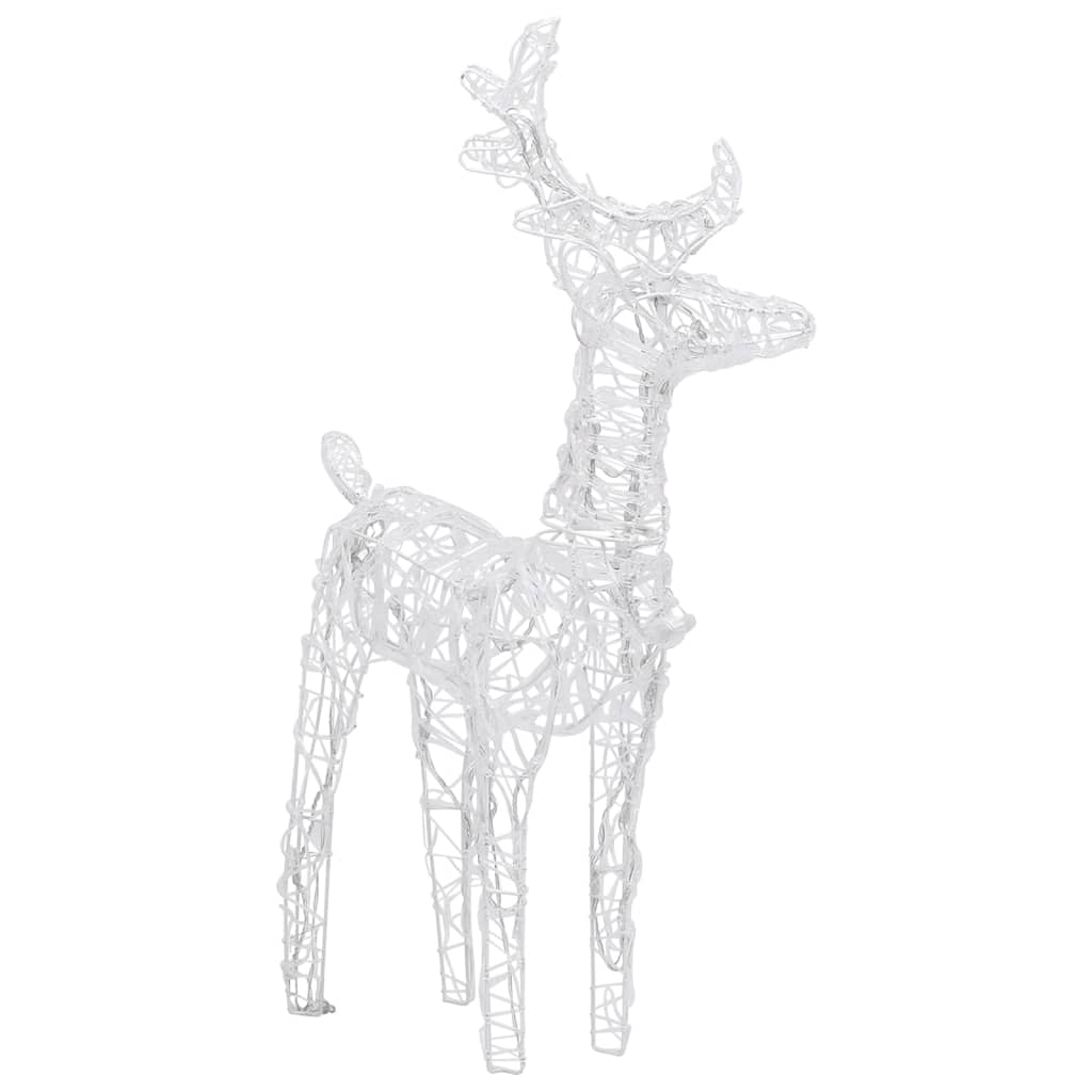 Christmas Reindeers 6 pcs Cold White 240 LEDs Acrylic