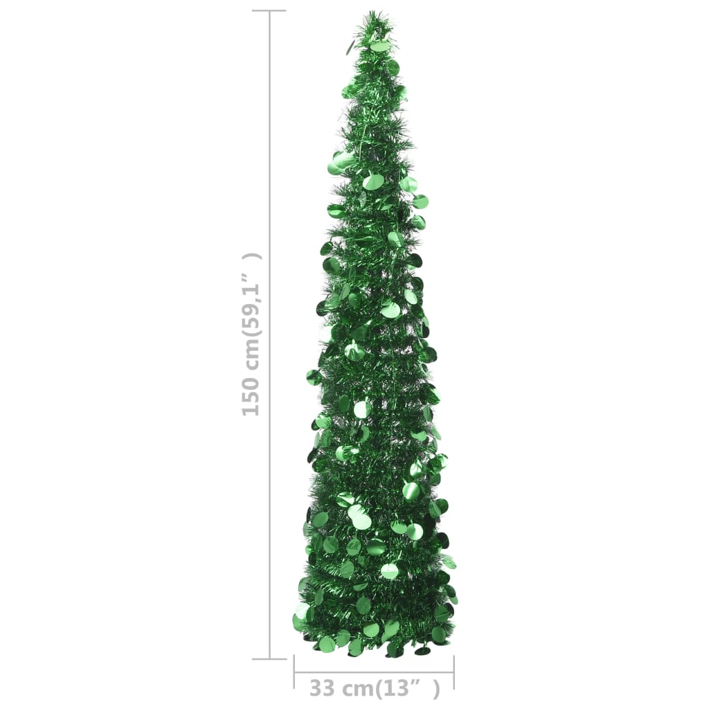 Pop-up Artificial Christmas Tree Green 5 ft PET