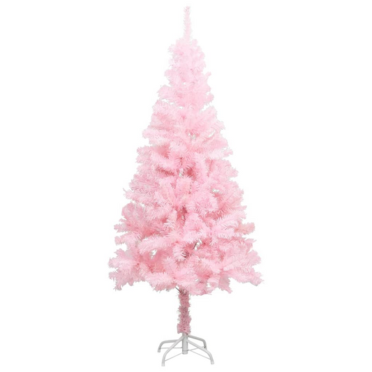 Artificial Christmas Tree with Stand Pink 6 ft PVC