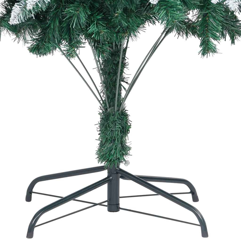 Artificial Christmas Tree with Pine Cones and White Snow 7 ft