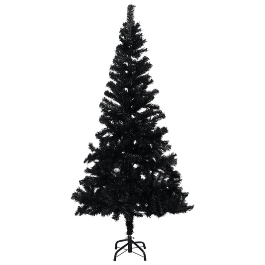 Artificial Christmas Tree with Stand Black 5 ft PVC