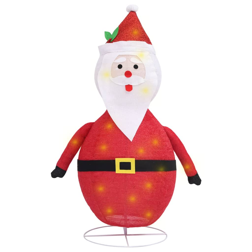 Decorative Christmas Santa Claus Figure LED Luxury Fabric 2 ft