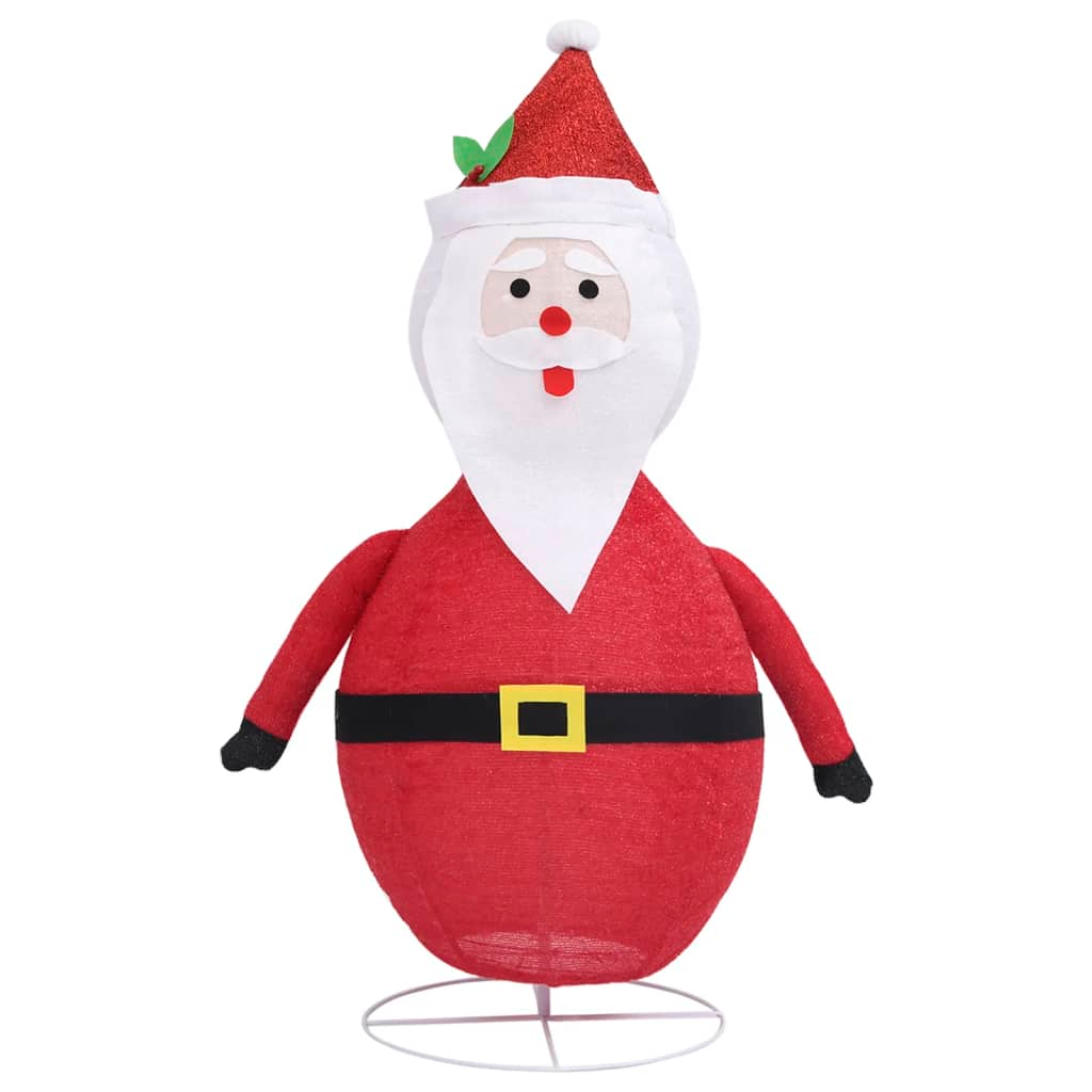 Decorative Christmas Santa Claus Figure LED Luxury Fabric 4 ft