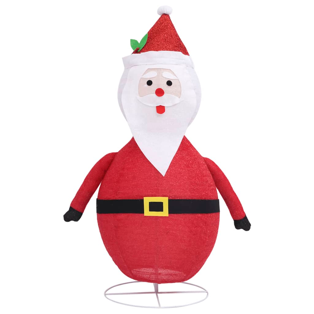 Decorative Christmas Santa Claus Figure LED Luxury Fabric 3 ft