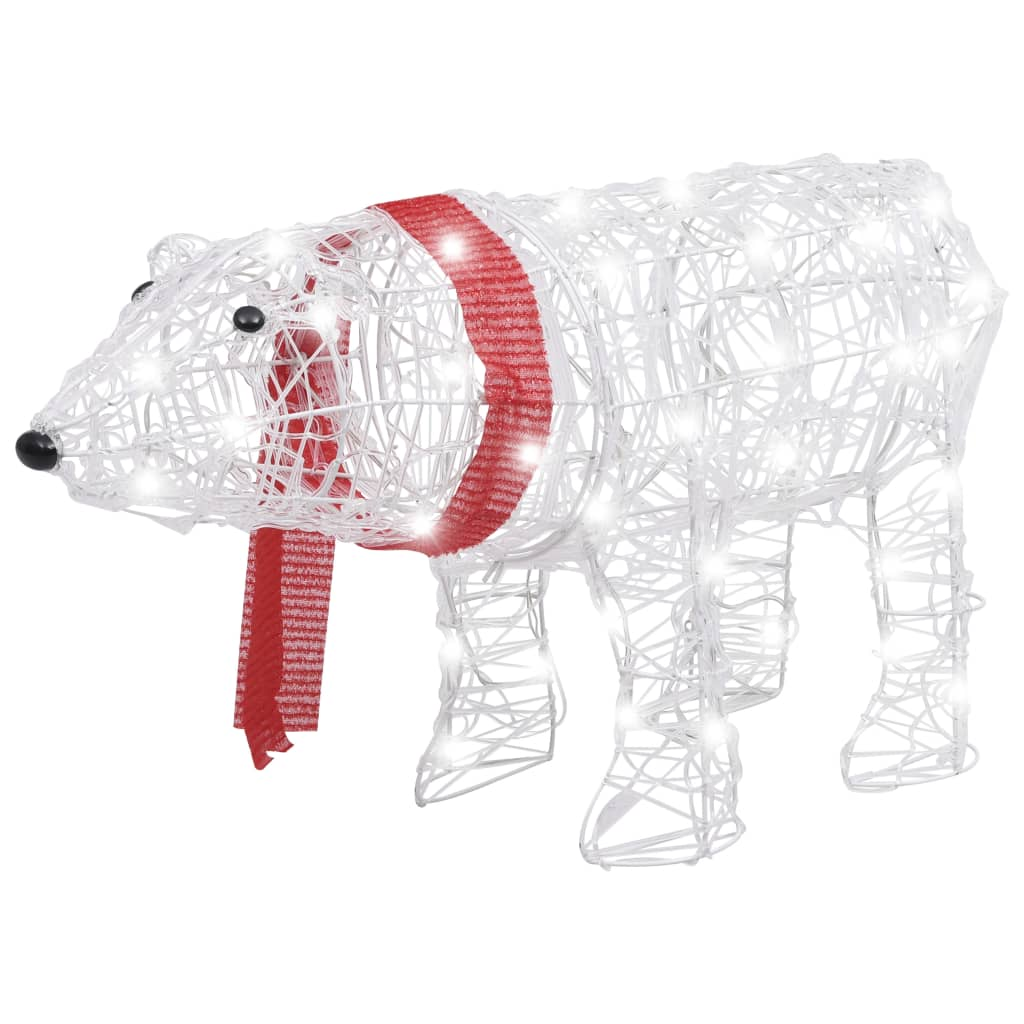 Christmas Light Decoration Bear 45 LEDs 28"x7.9"x15" Acrylic