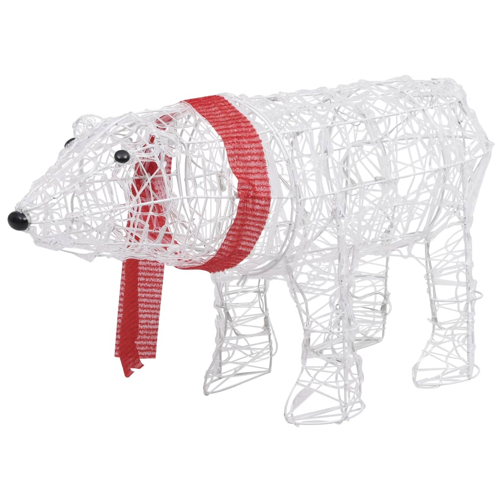 Christmas Light Decoration Bear 45 LEDs 28"x7.9"x15" Acrylic