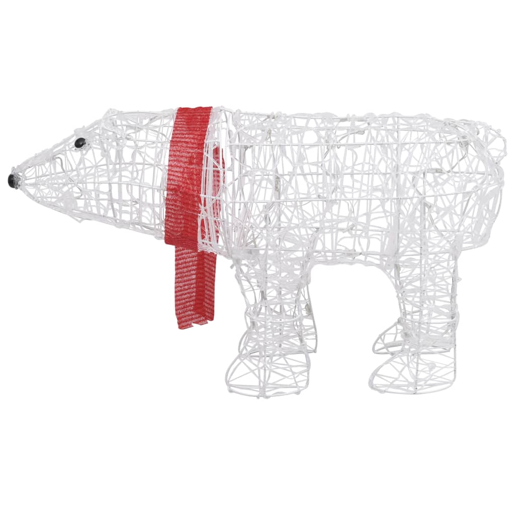 Christmas Light Decoration Bear 45 LEDs 28"x7.9"x15" Acrylic