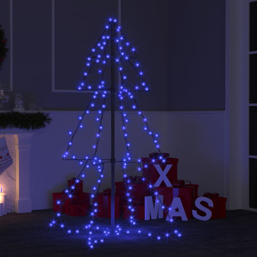 Christmas Cone Tree 160 LEDs Indoor and Outdoor 3x4 ft