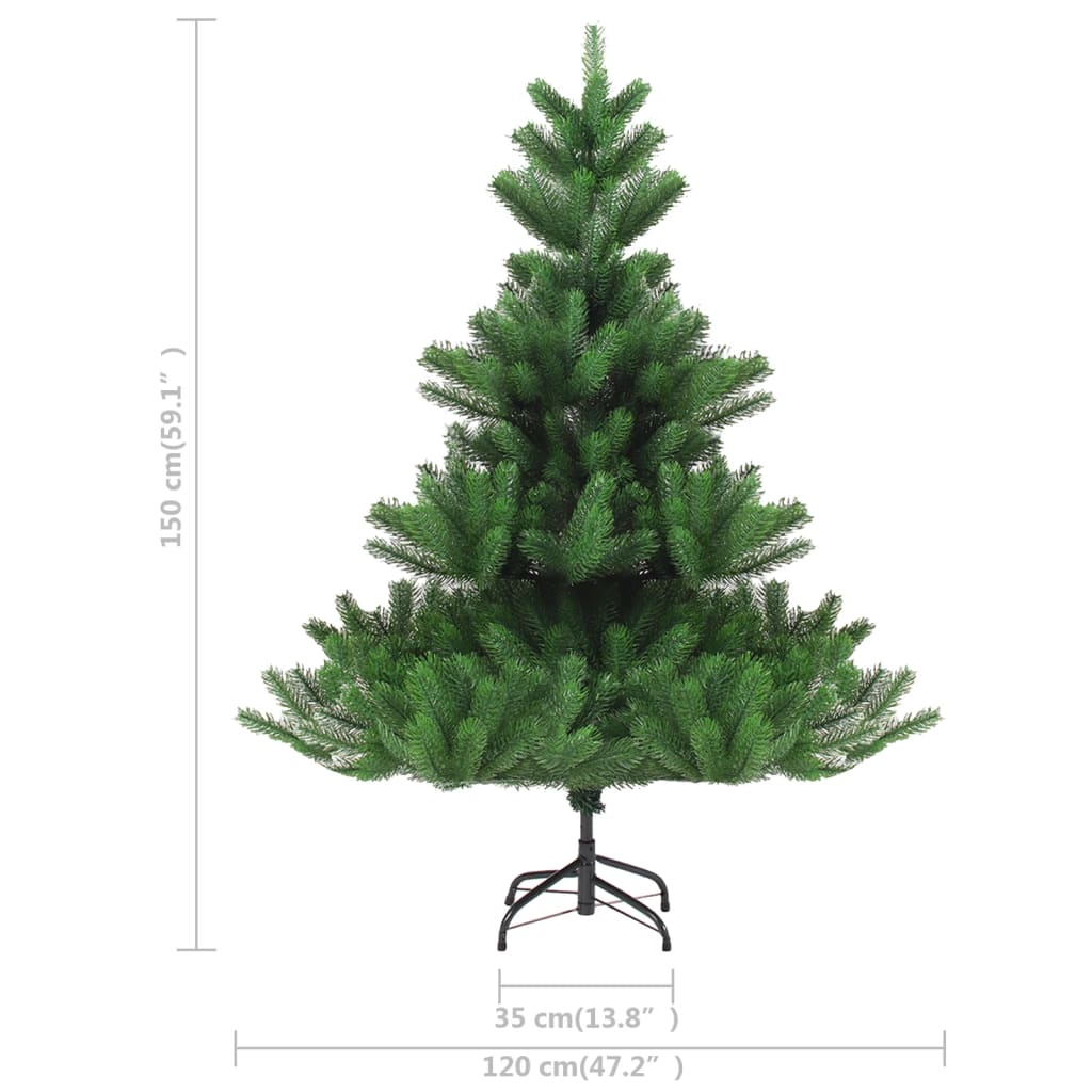 vidaXL Nordmann Fir Artificial Christmas Tree Green 5 ft