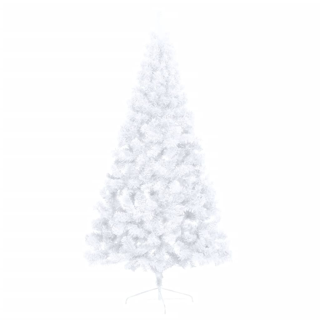 Artificial Half Christmas Tree with Stand White 5 ft PVC