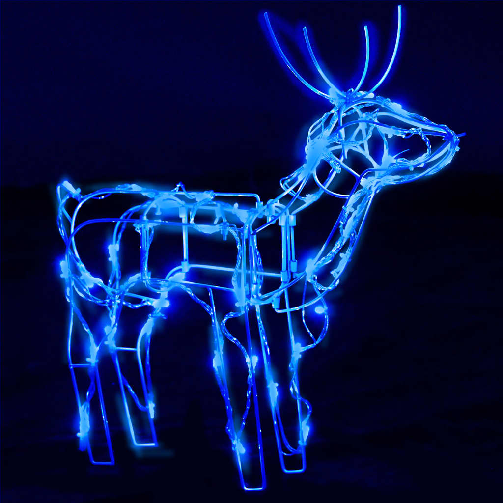 vidaXL 3 Piece Christmas Light Display Reindeers 229 LEDs