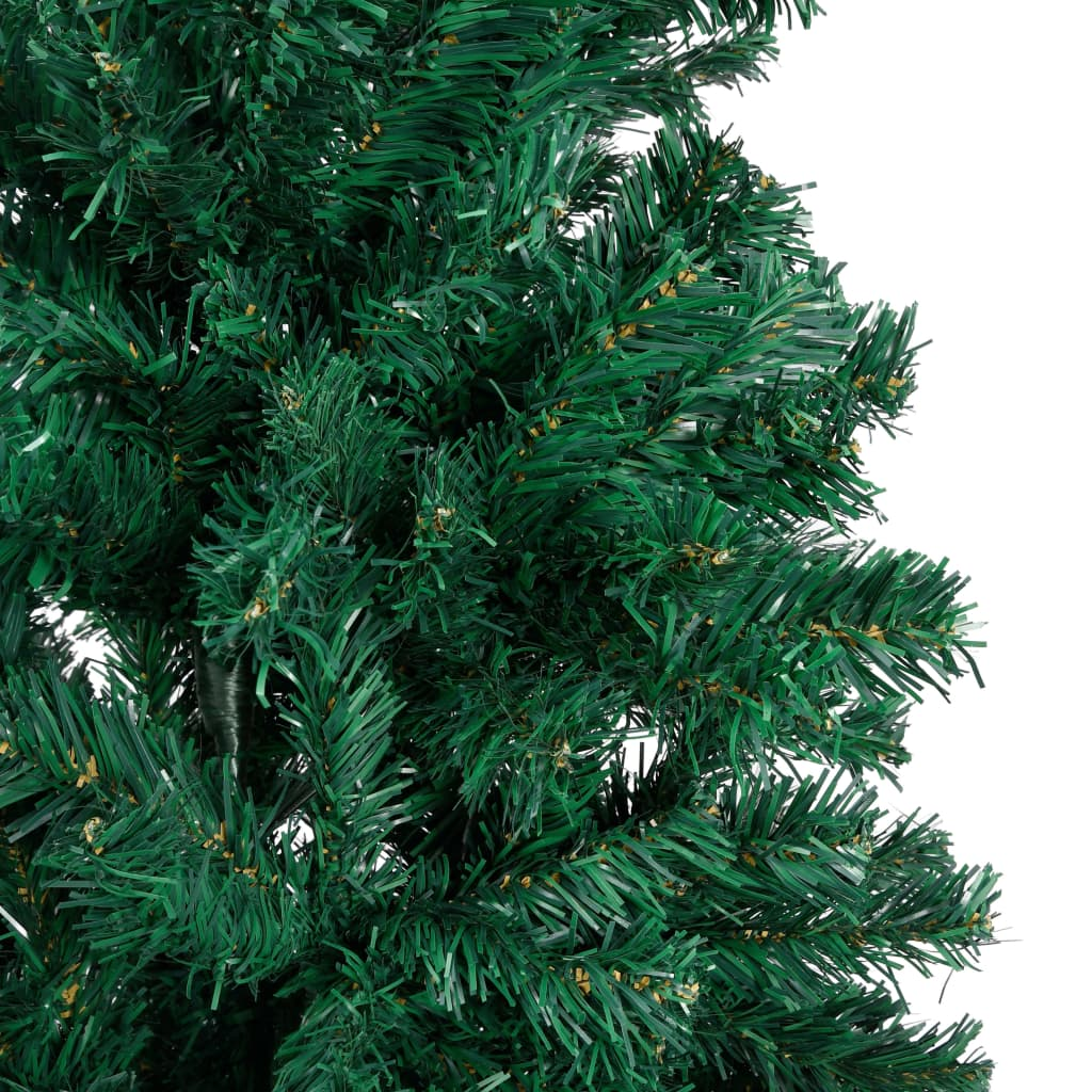 Artificial Christmas Tree with Thick Branches Green 4 ft PVC