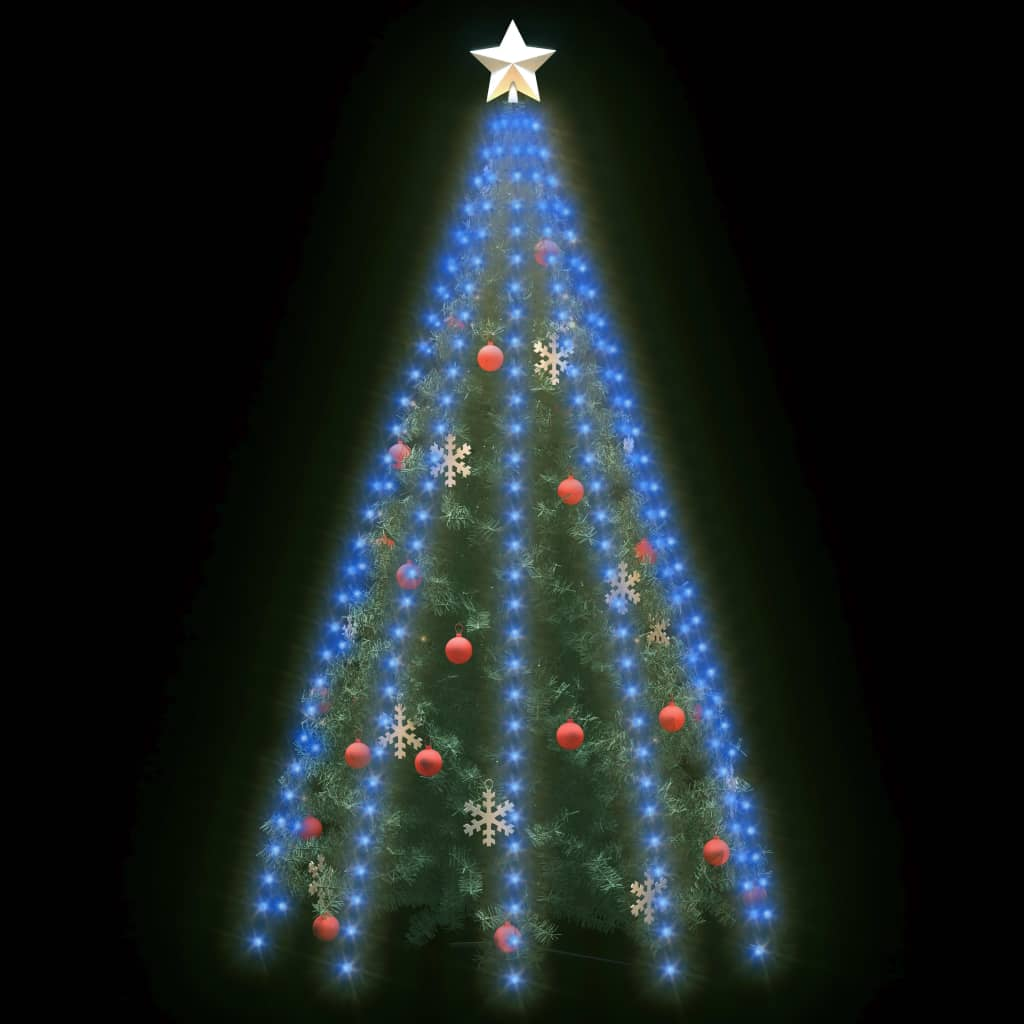 Christmas Tree Net Lights with 300 LEDs Blue 118.1"