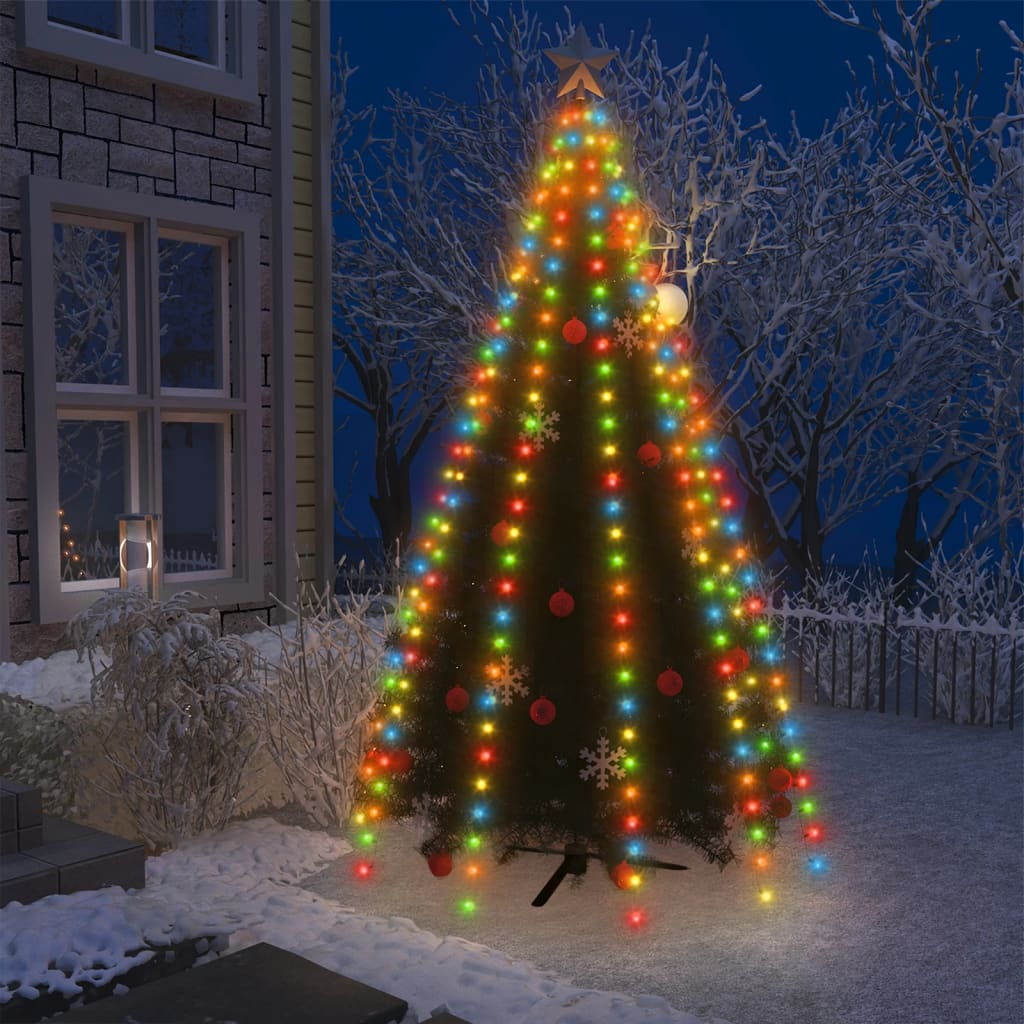 Christmas Tree Net Lights with 300 LEDs Colorful 118.1"